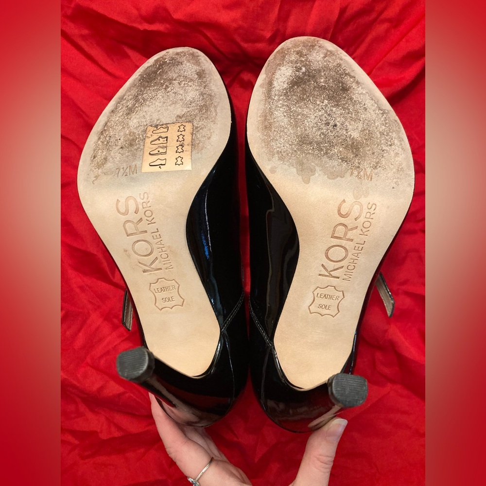 Michael Kors Black Patent Heels - Picture 6 of 11